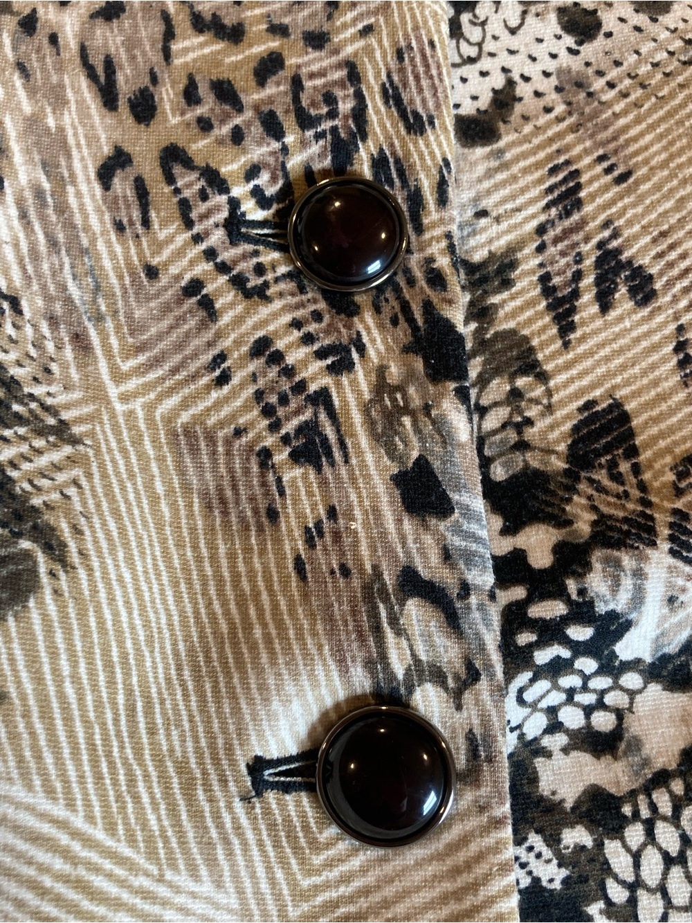 Muse for Boston Proper Women’s Long Jacket Size 10 Lined Multicolor Animal Print - Picture 7 of 10